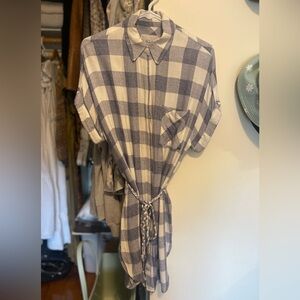 Rails Plaid Button-down Dress